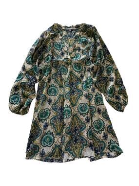 Bailey Girl Sheer Boho Cover Up Tunic Dress Size M